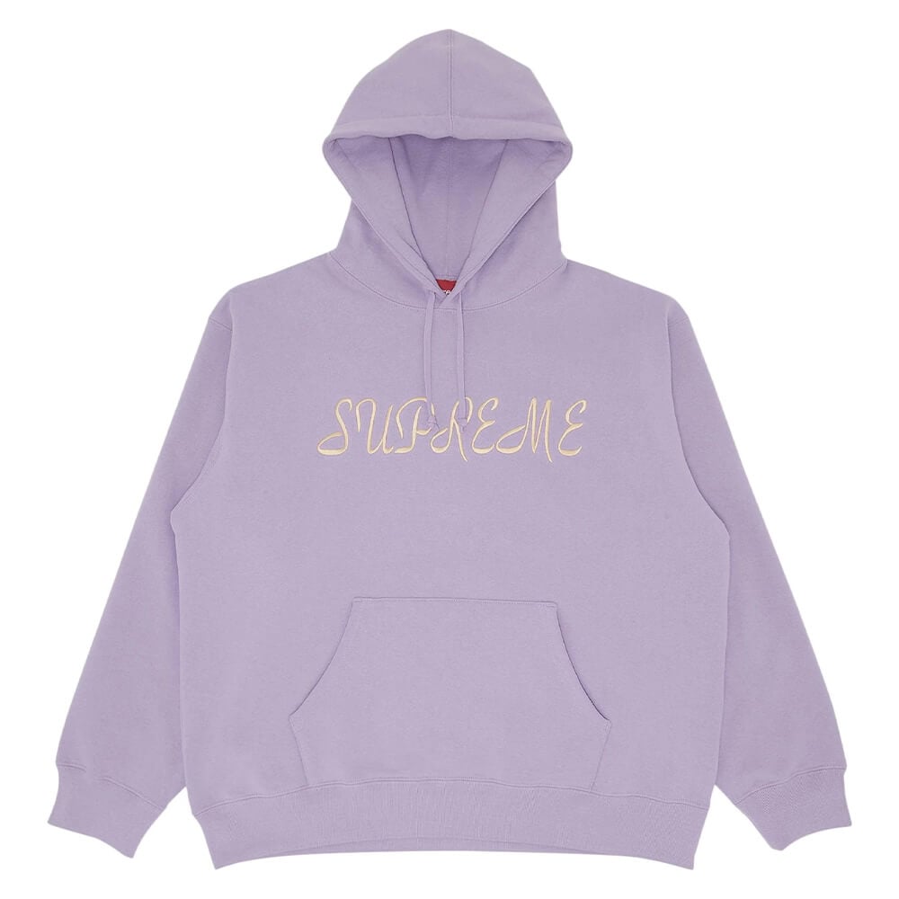 سويت شيرت Supreme Script بغطاء رأس، أرجواني