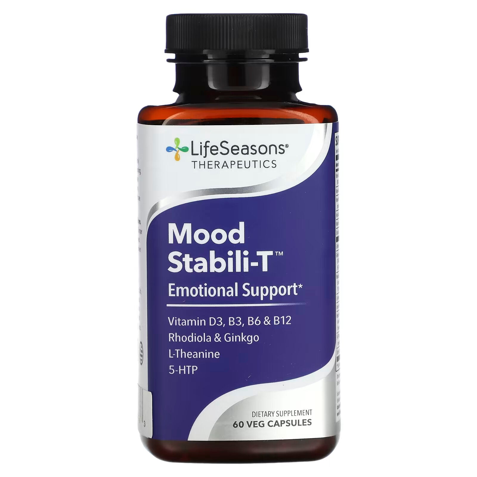 LifeSeasons, Mood Stabili-T, Mood Support Supplement 60 vegetarian capsules