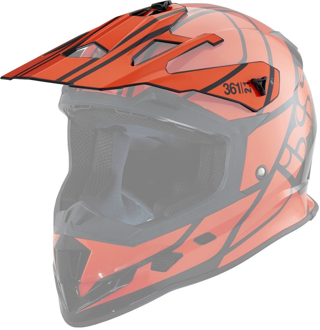 Visor IXS 361 2.1, orange-black