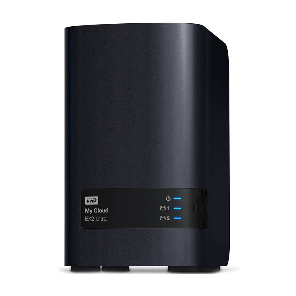 Western Digital My Cloud EX2 Ultra network storage, 2 bays, without disks, WDBVBZ0000NCH, black