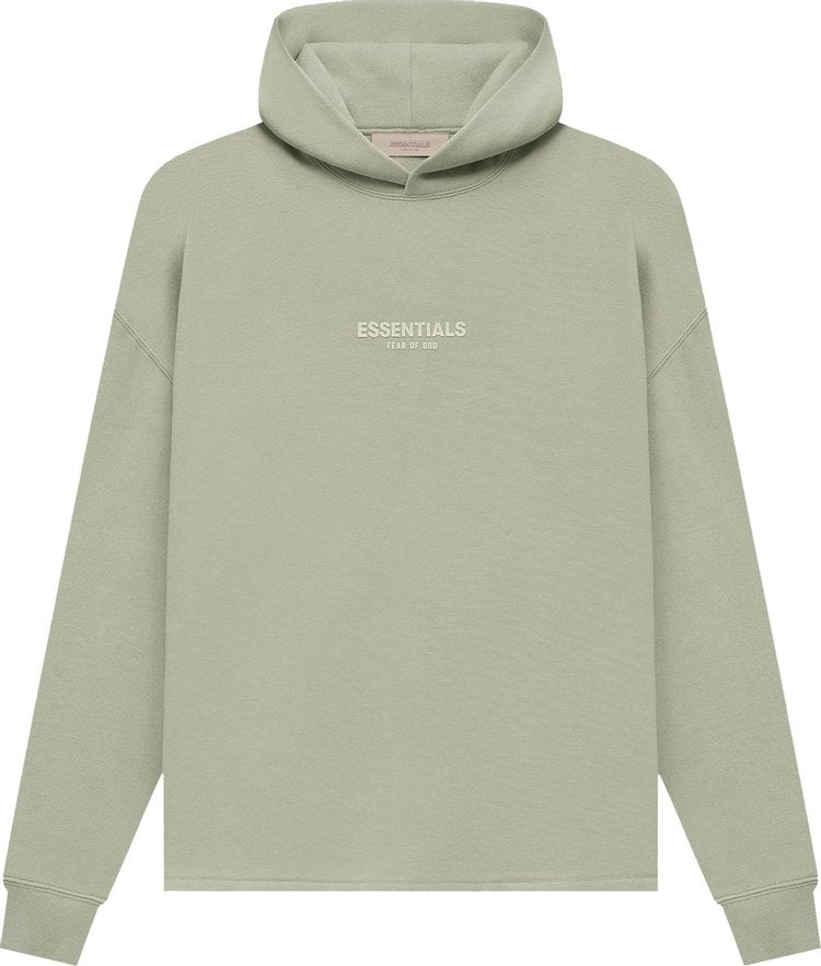 Fear of God Essentials Relaxed Hoodie 'Sea Foam', green