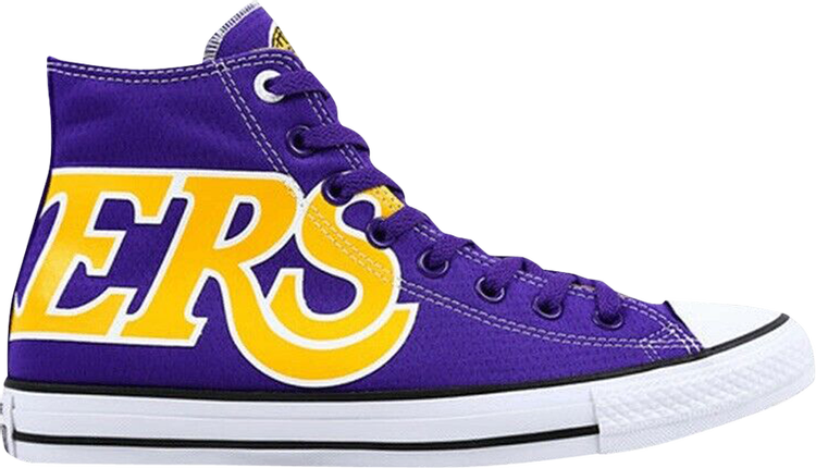 Converse Chuck Taylor All Star SE High GS Los Angeles Lakers Sneakers, Purple