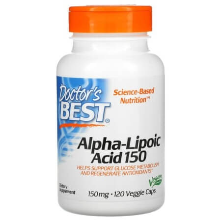 Alpha lipoic acid Doctor's Best 150 mg, 120 capsules