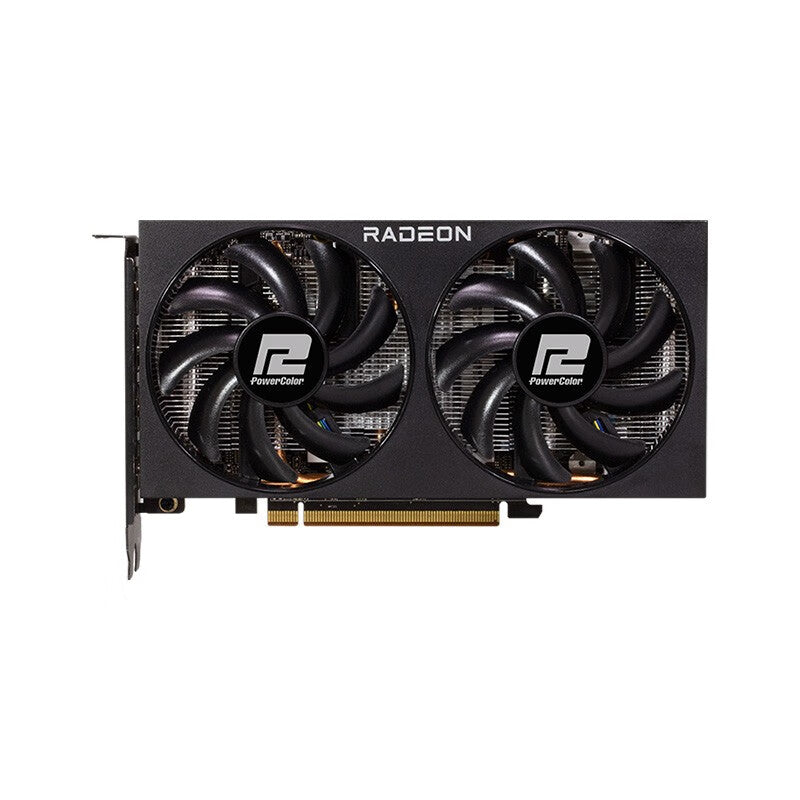 Video card PowerColor AMD Radeon RX 7600 Fighter, RX7600 8G-F, 8 GB, black