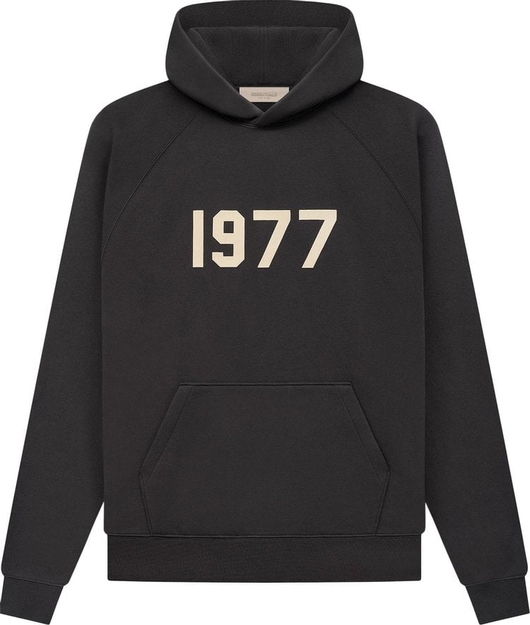 Fear of God Essentials Essentials Hoodie 'Iron', black