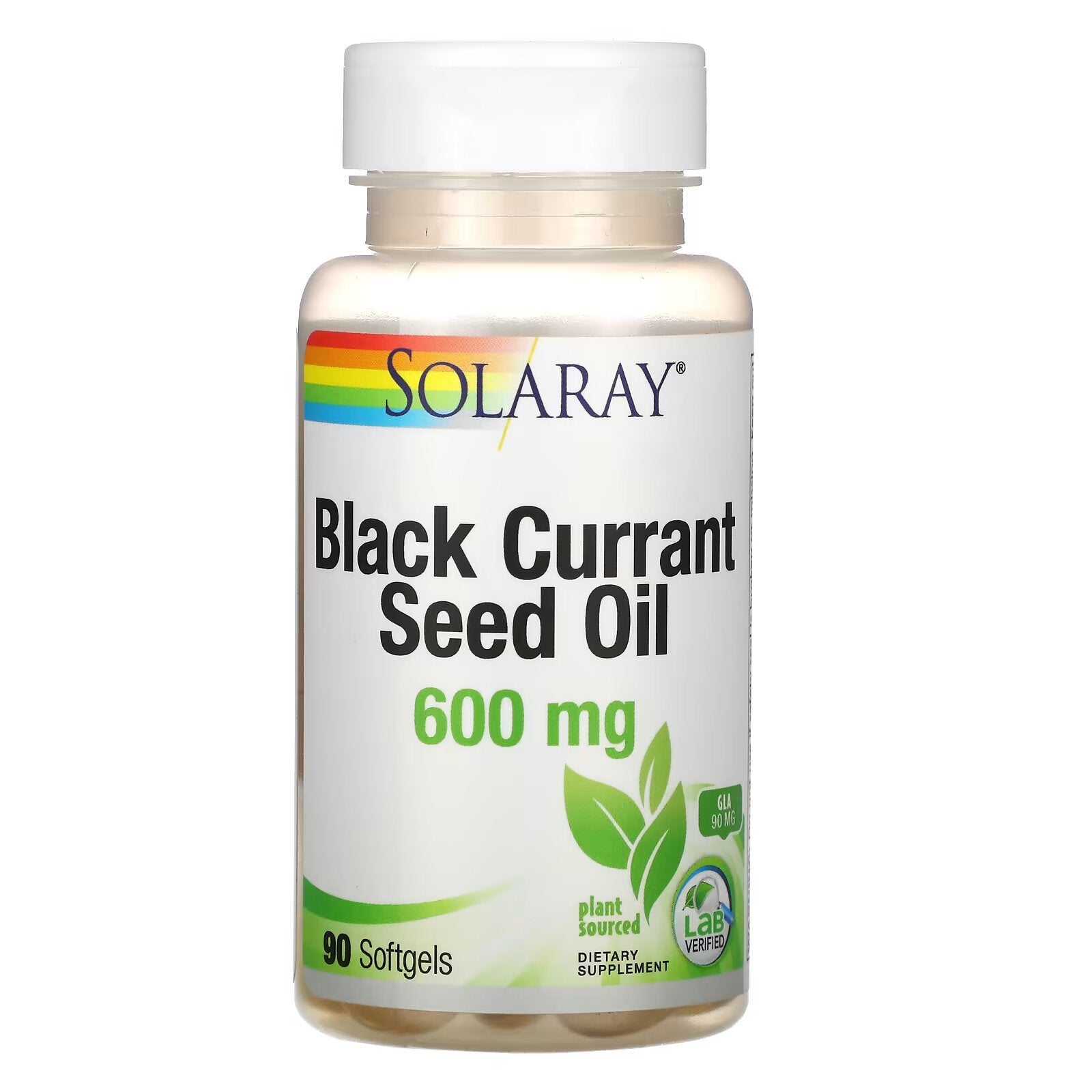 Solaray, Blackcurrant Seed Oil, 600 mg, 90 Softgels