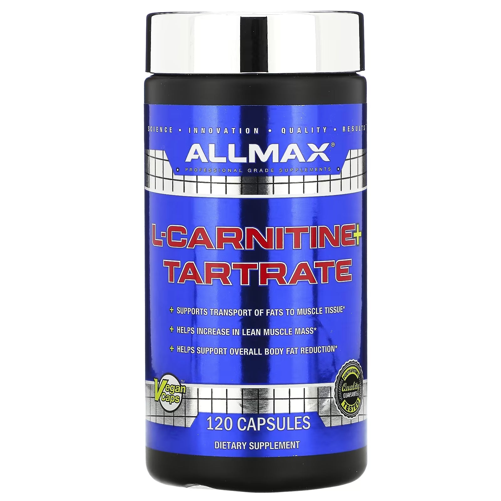 L-carnitine and Tartrate ALLMAX, 120 capsules