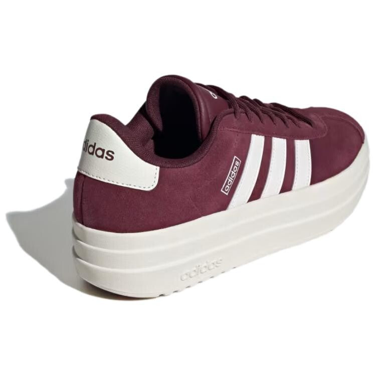 adidas Vl Court Skateboarding Shoes Women's Low-top Chestnut Color / Core White / Grayish White, white