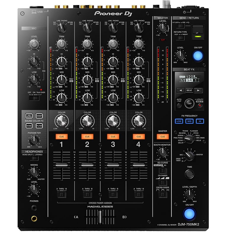 خلاط Pioneer DJM-750MK2 DJ احترافي رباعي القنوات