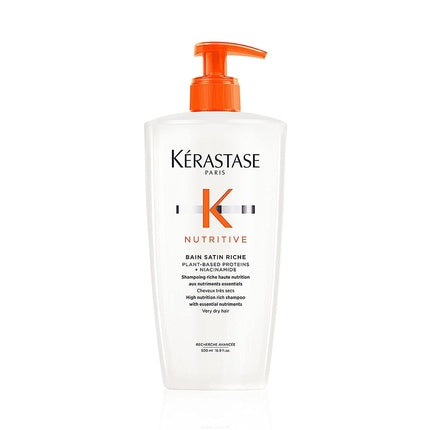 Nutritive Bain Satin Riche Rich shampoo with a high content of nutrients for very dry hair 500 ml , Kerastase