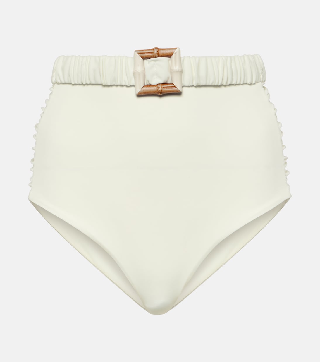 Johanna Ortiz High Waist Bikini Bottoms, Beige