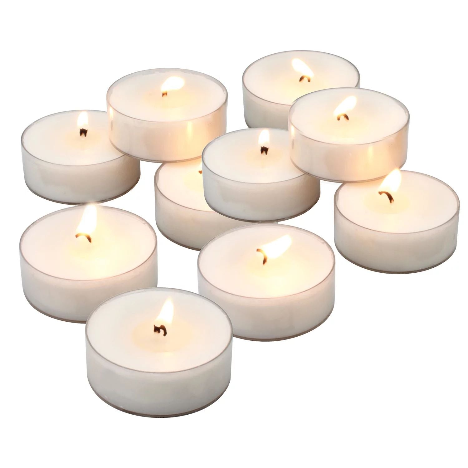 Stonebriar Collection Mega-Large Unscented Clear Cup Tea Lights 20 piece set