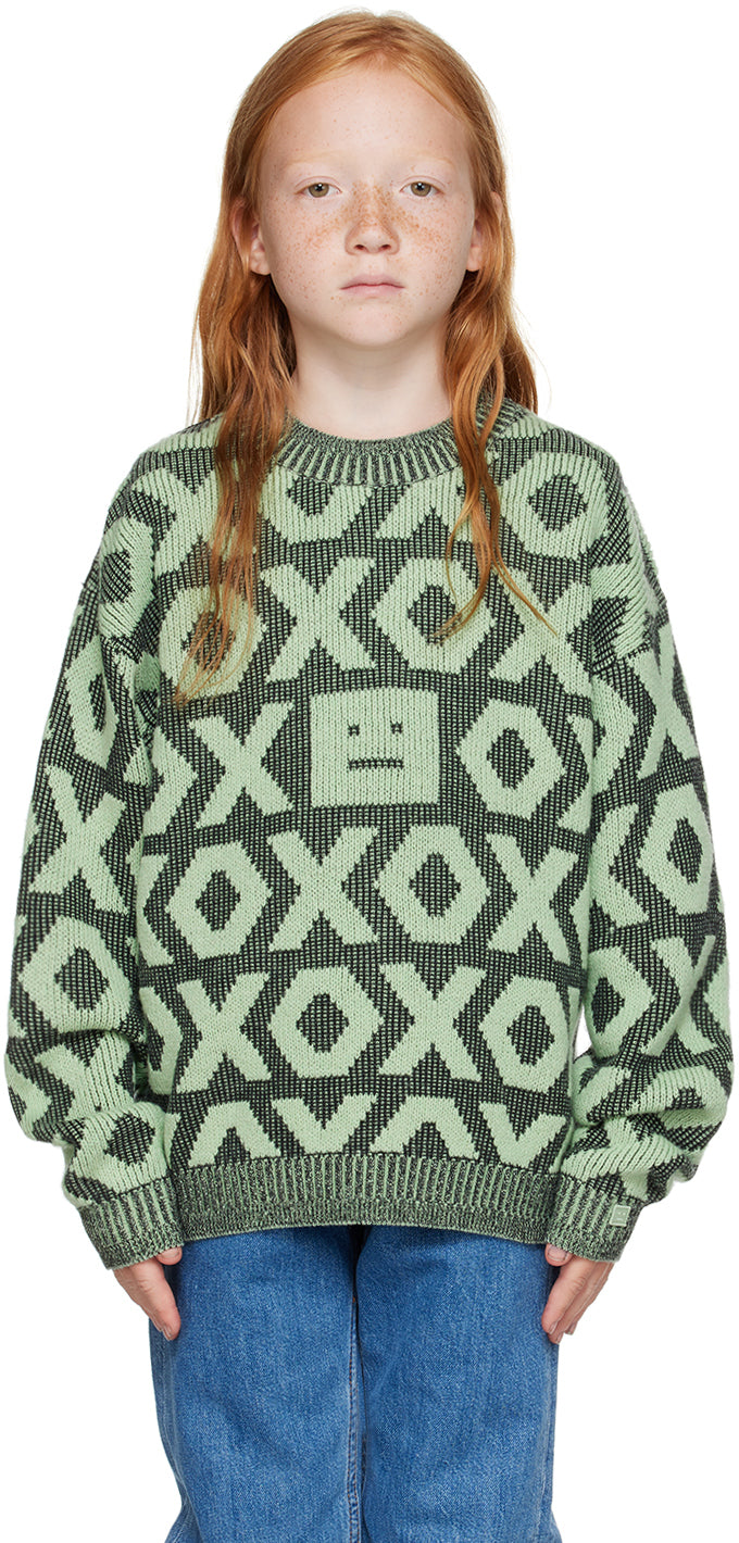 XO Acne Studios Children's Black and Green Sweater