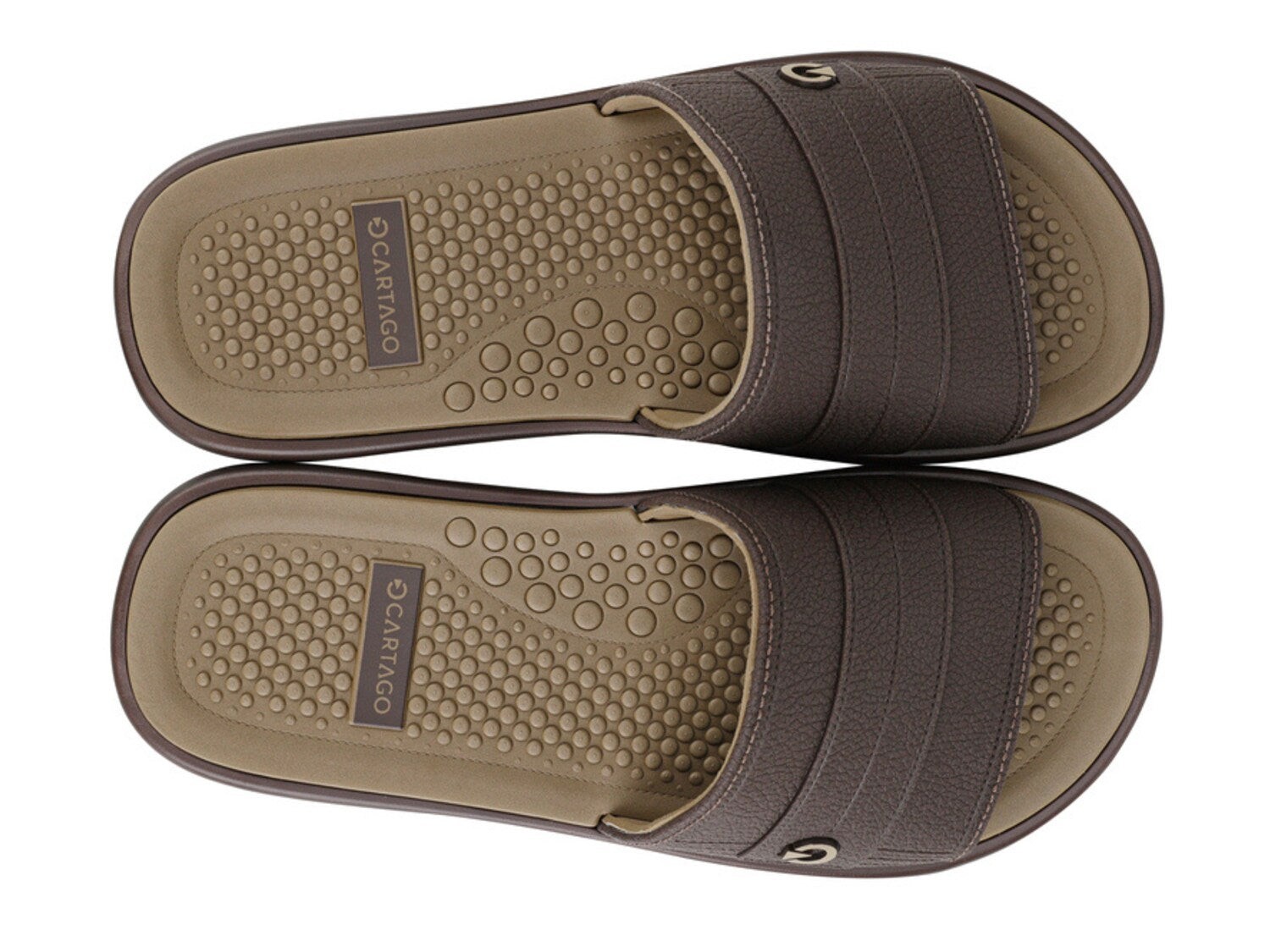 Men's flip-flops Cartago Veneto, gray-brown