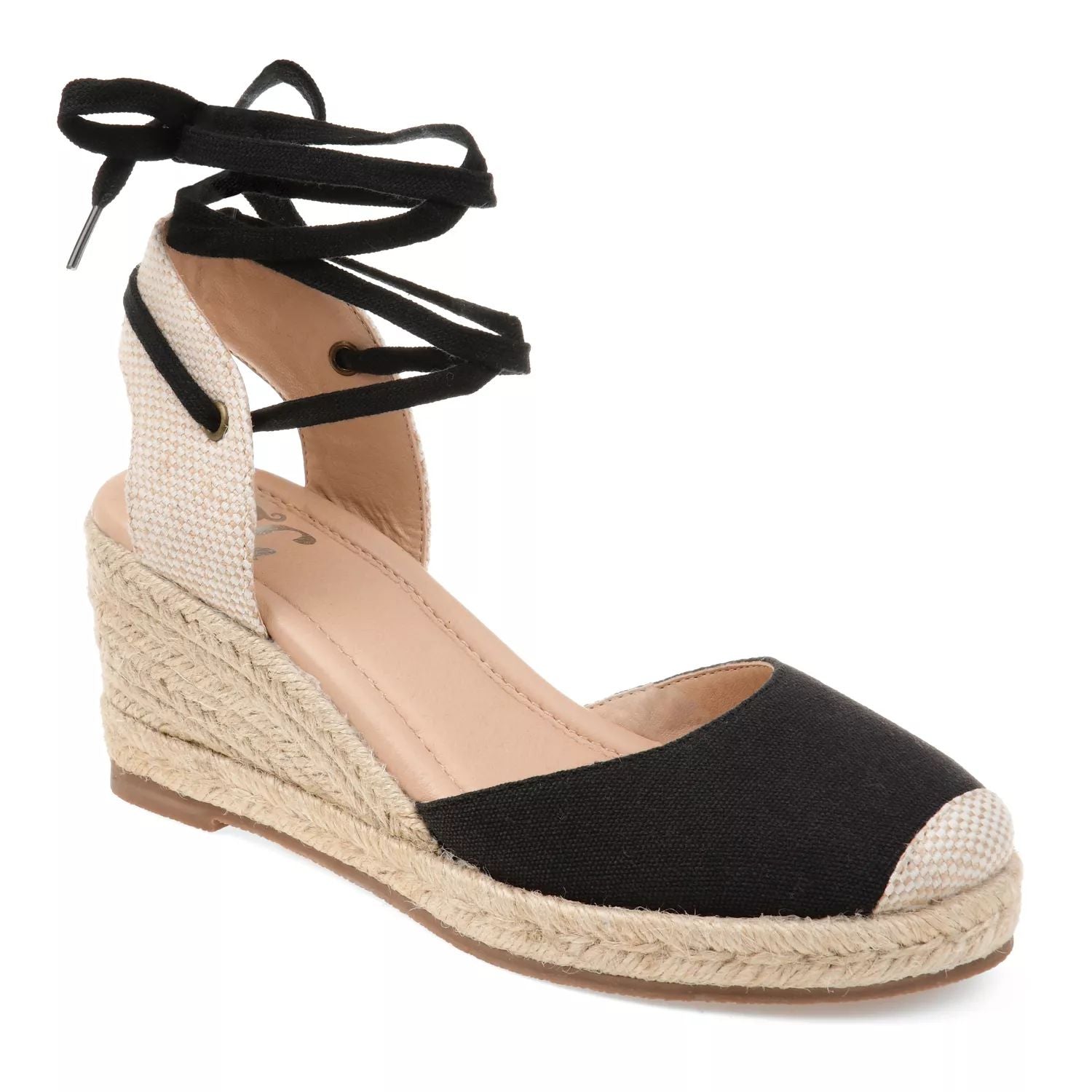 Women's wedge espadrilles Journee Collection Monte Journee Collection, black