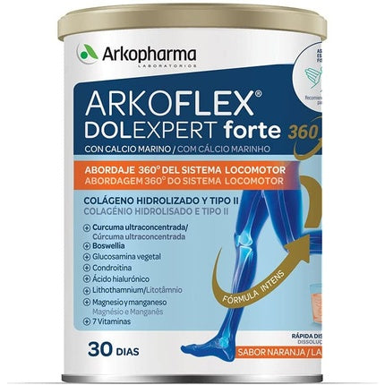 Arkopharma Arkoflex Dolexpert Forte Hydrolyzed collagen 360G - supports bones, cartilage muscles and tendons with magnesium and vitamins, Arkopharm