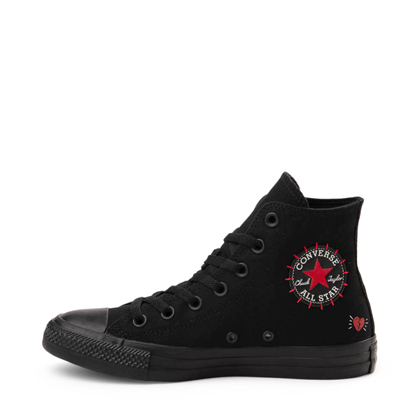 Converse Chuck Taylor All Star Hi Rose Sneakers with Patch, Black