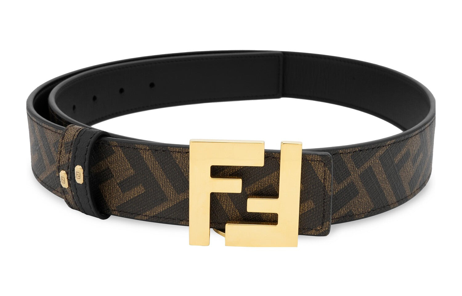 Fendi Unisex Leather Belts Brown