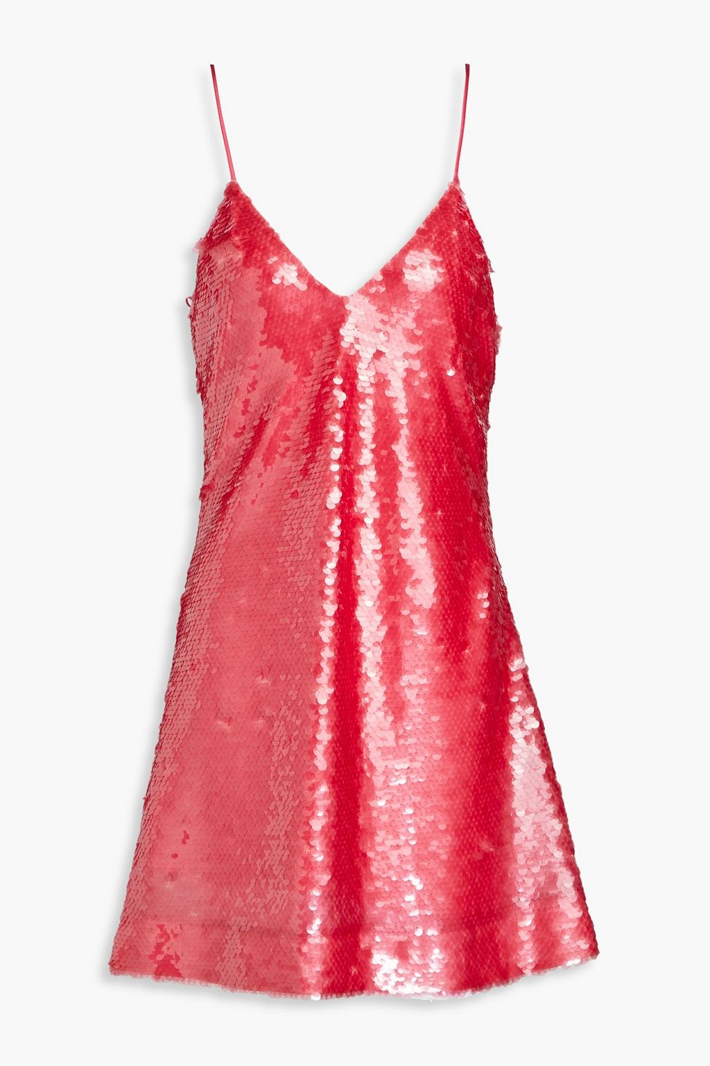 Tulle mini dress with sequins BALMAIN, pink