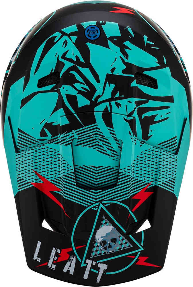 2.5 Leatt motocross helmet, matte black/blue