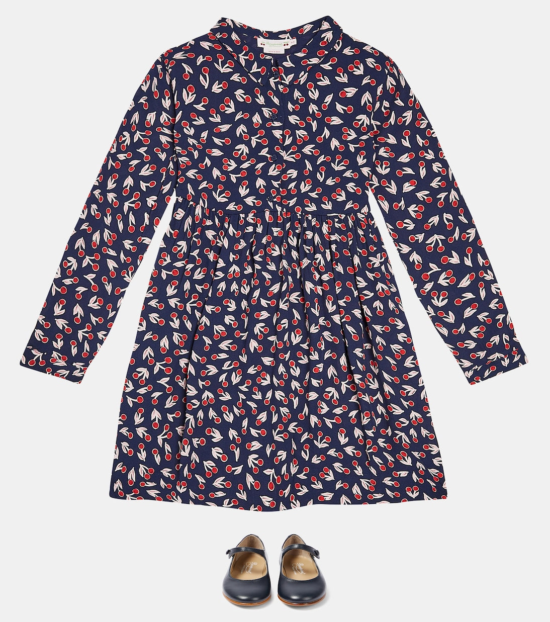 Fantine dress with Bonpoint print, blue