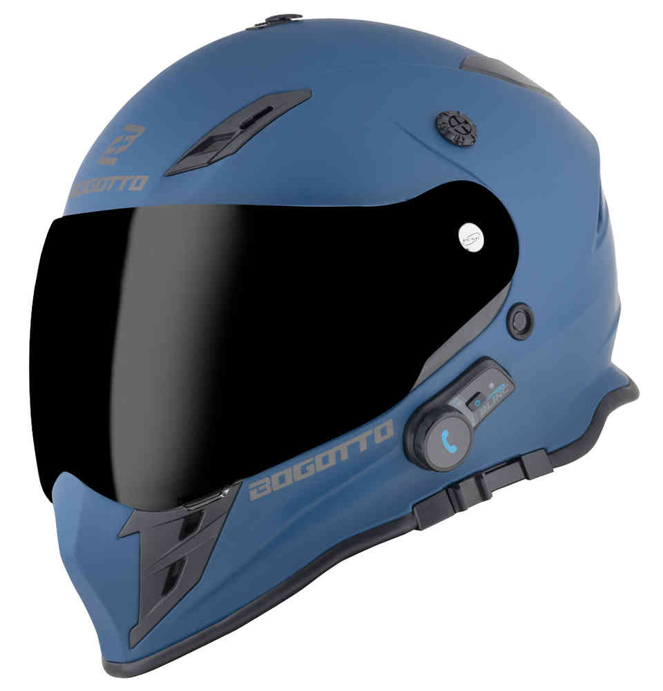 H331 BT Bluetooth enduro helmet Bogotto, blue matt