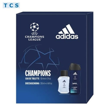 Gift set “UEFA Champions” Edt Spray 50 ml Shower gel 2in1 250 ml, Adidas