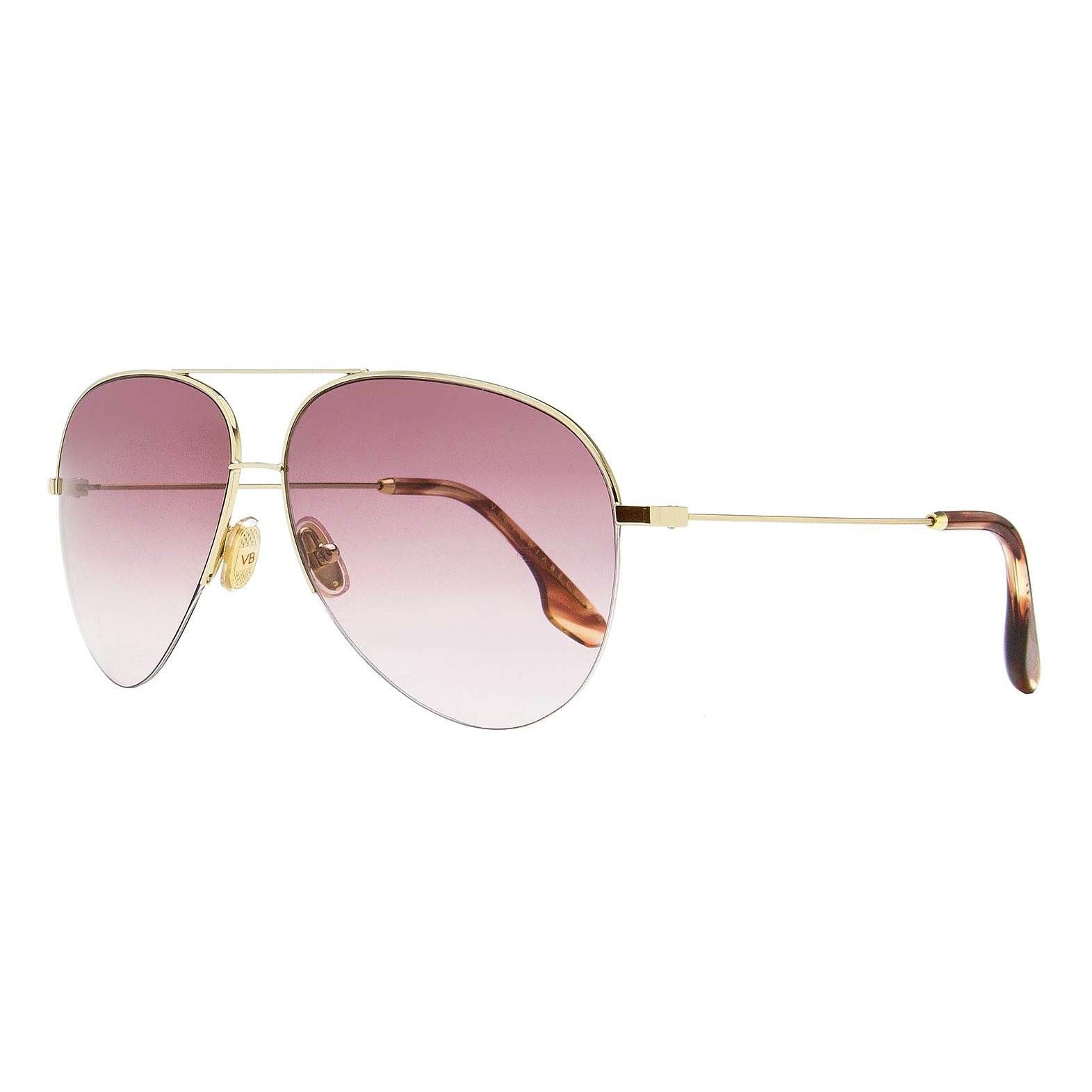 Victoria Beckham Aviator VB90S sunglasses, gold/pink