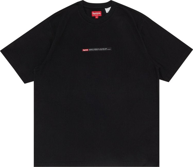 Supreme Property Label Short-Sleeve Top 'Black' T-Shirt