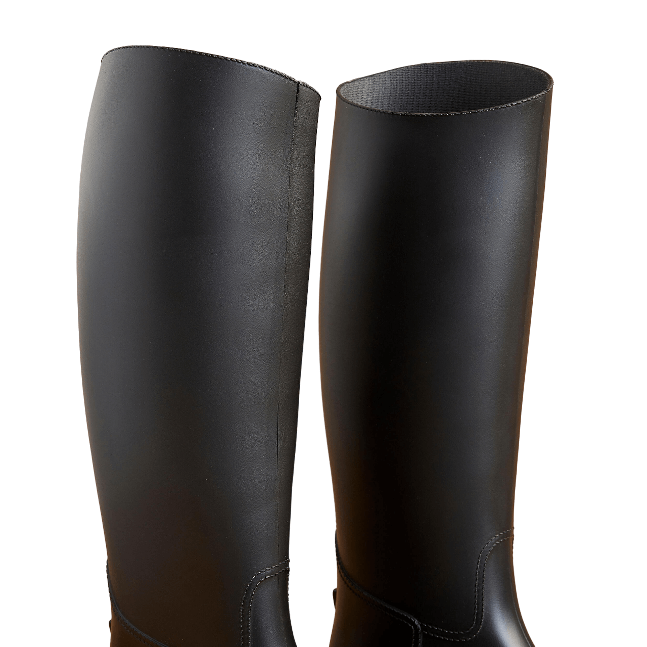 Adult rubber riding boots black SCHOOLING Fouganza