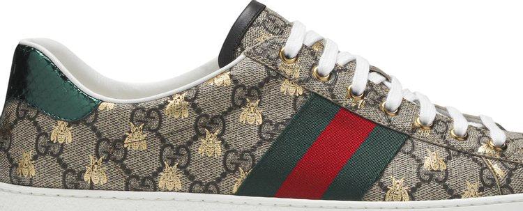 Gucci Ace GG Supreme Bees sneakers, tan