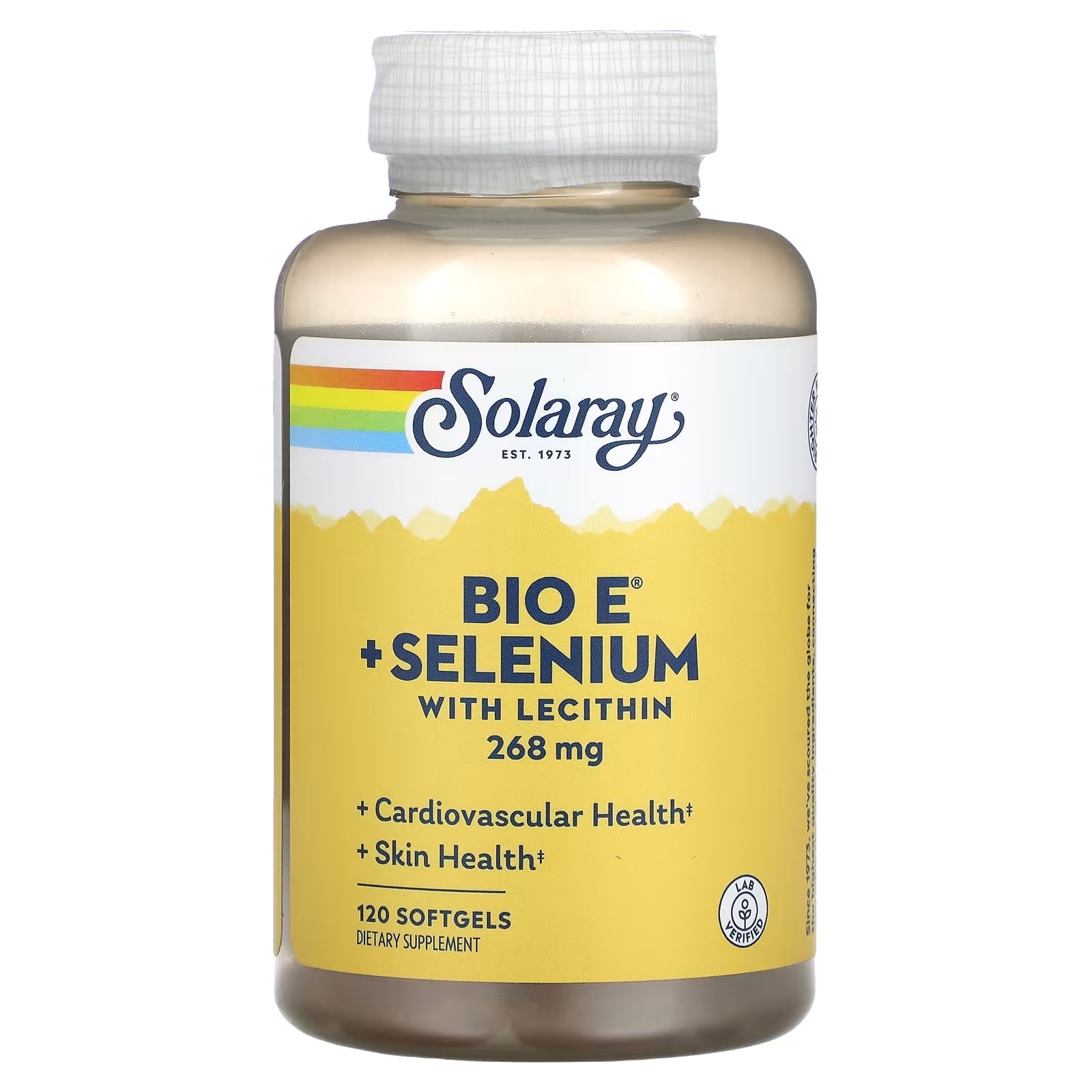 Solaray Bio? + Selenium vitamin E with selenium 200 IU, 120 capsules