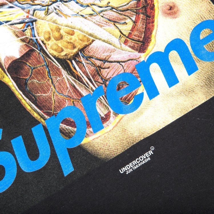 تي شيرت Supreme x Undercover Anatomy باللون الأسود، أسود