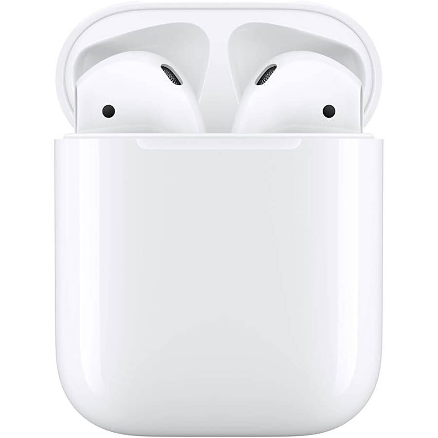 Apple AirPods (2nd generation) wireless headphones, wired charging, white