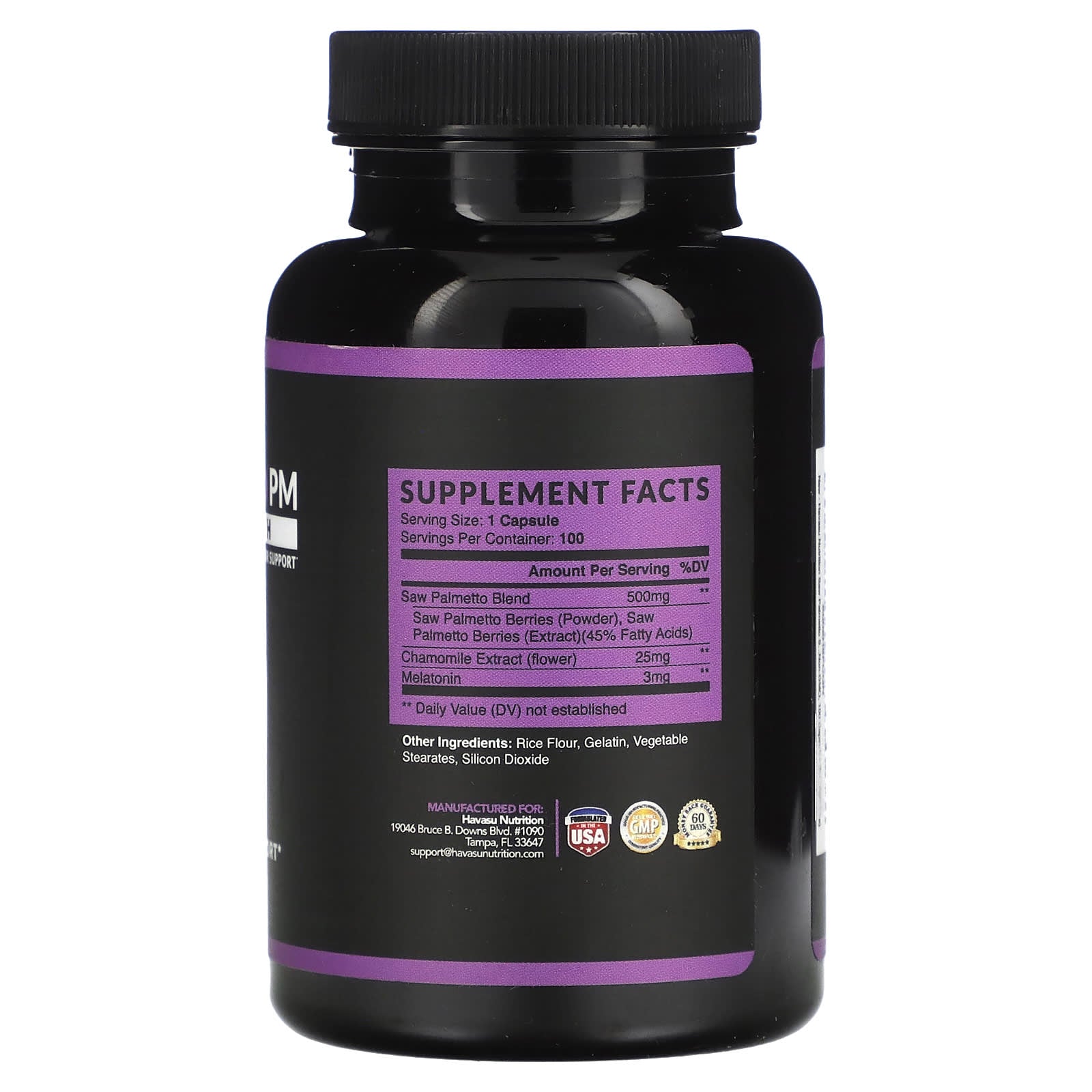 Havasu Nutrition Saw Palmetto PM, Extra Strength, 100 Capsules