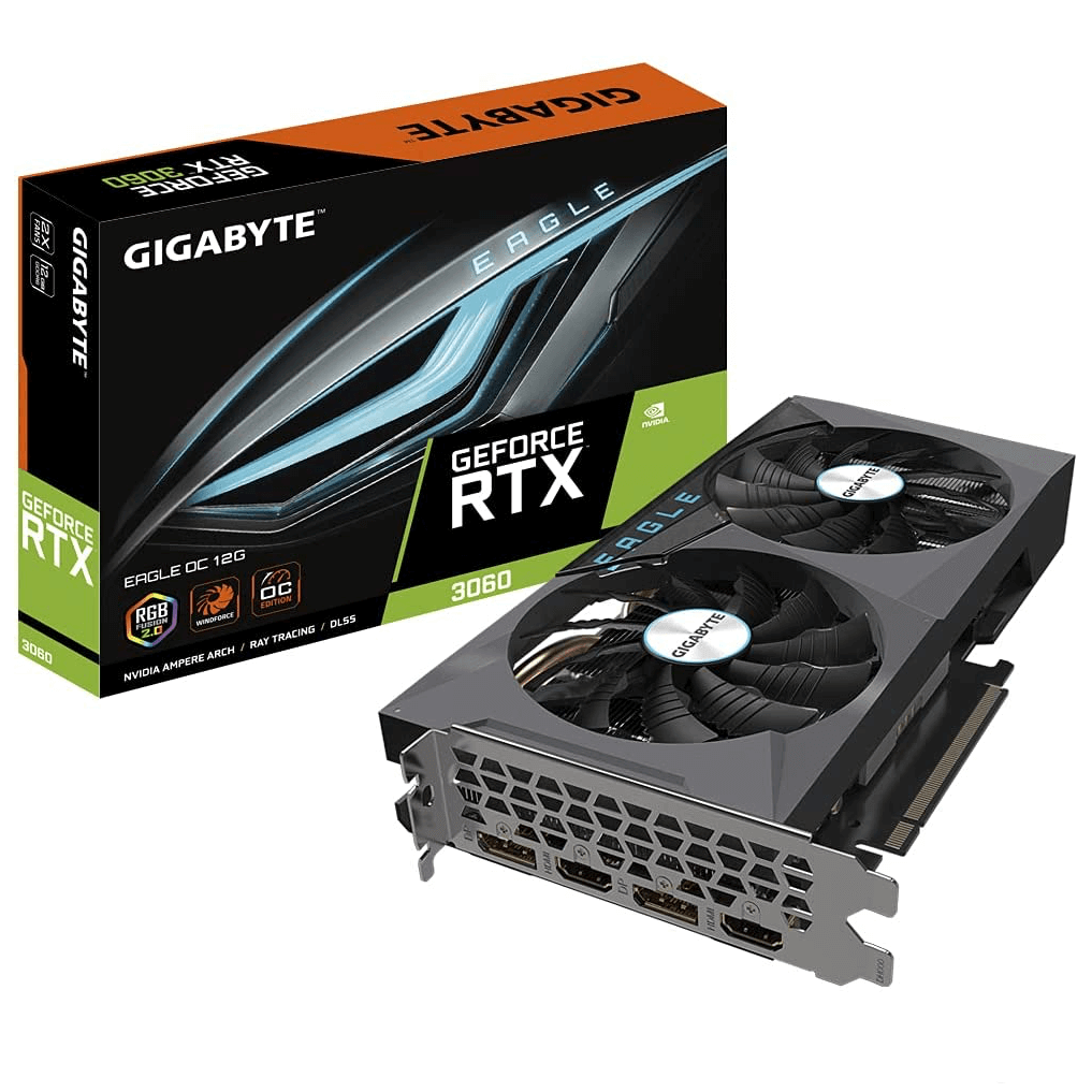 Gigabyte GeForce RTX 3060 12 GB video card (GV-N3060EAGLE OC-12GD 2.0)