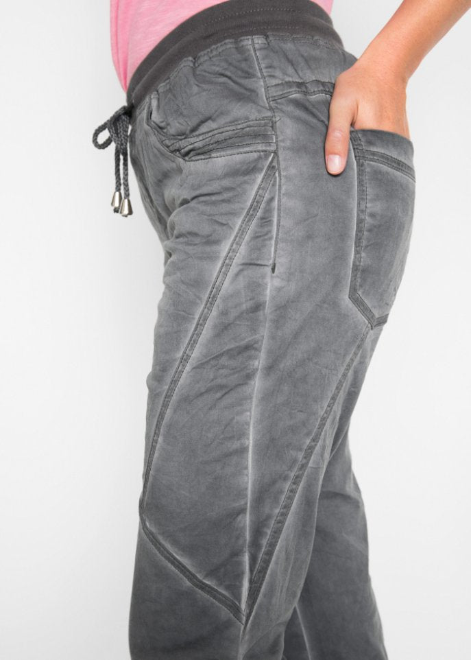 Bpc Bonprix Collection distressed cargo pants, gray