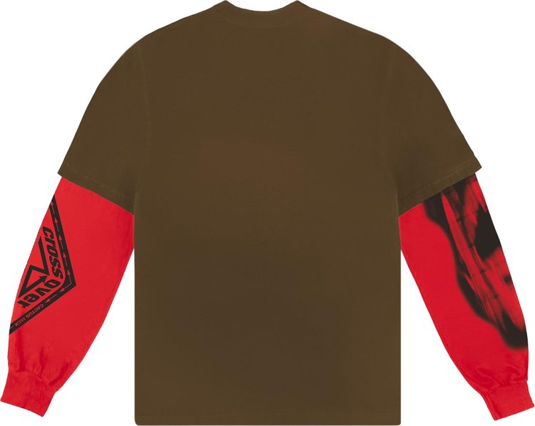 Cactus Jack by Travis Scott Crossover Long-Sleeve 'Brown/Red', brown