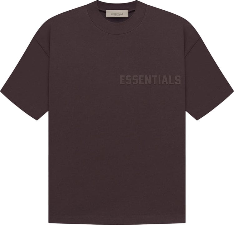 Fear of God Essentials Short-Sleeve Tee 'Plum', Brown