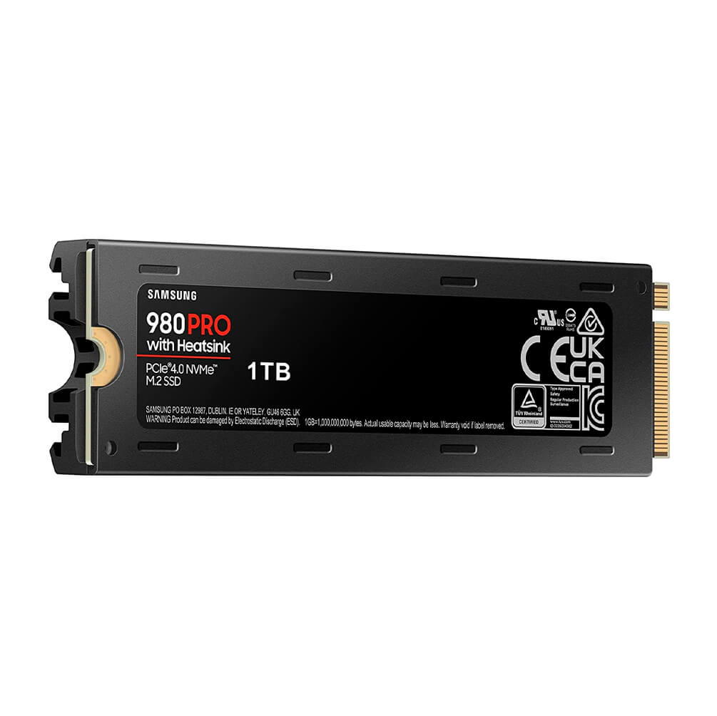 Samsung 980 PRO SSD with heatsink, 1 TB, M.2