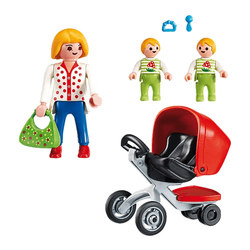 Construction set Playmobil 5573 Twins in a stroller