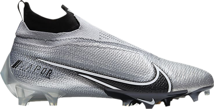 Nike Vapor Edge Elite 360 Flyknit 'Platinum Grey' Cleats, Silver