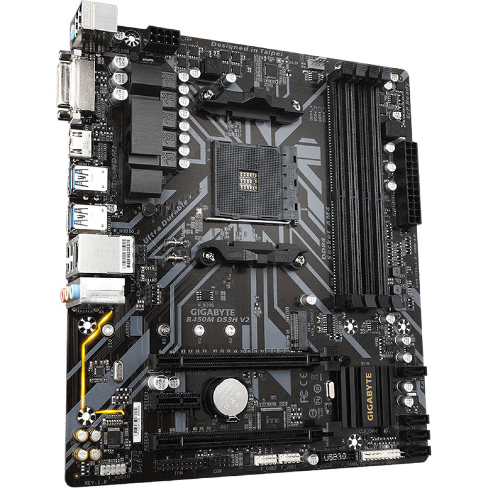 Motherboard Gigabyte B450M DS3H V2, AM4, DDR4