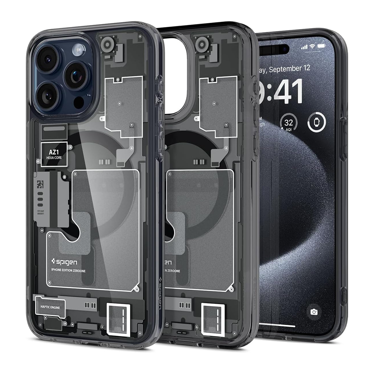 Spigen Ultra Hybrid MagFit Case for iPhone 15 Pro, Zero One