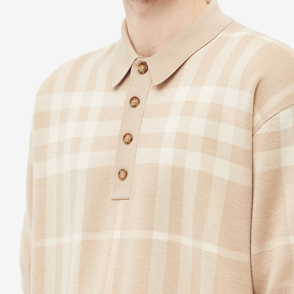 تي شيرت بولو من Burberry Wellman Merino Check