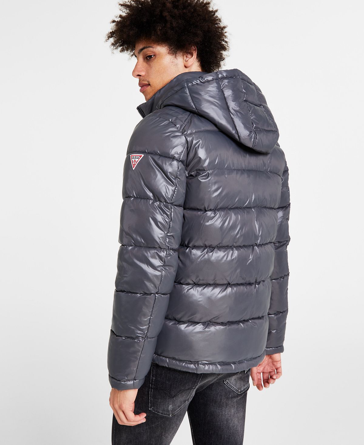 GUESS men's down jacket with hood