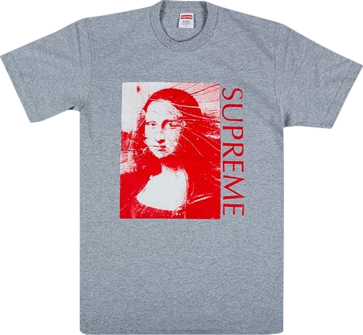 Supreme Mona Lisa T-Shirt 'Grey', Gray