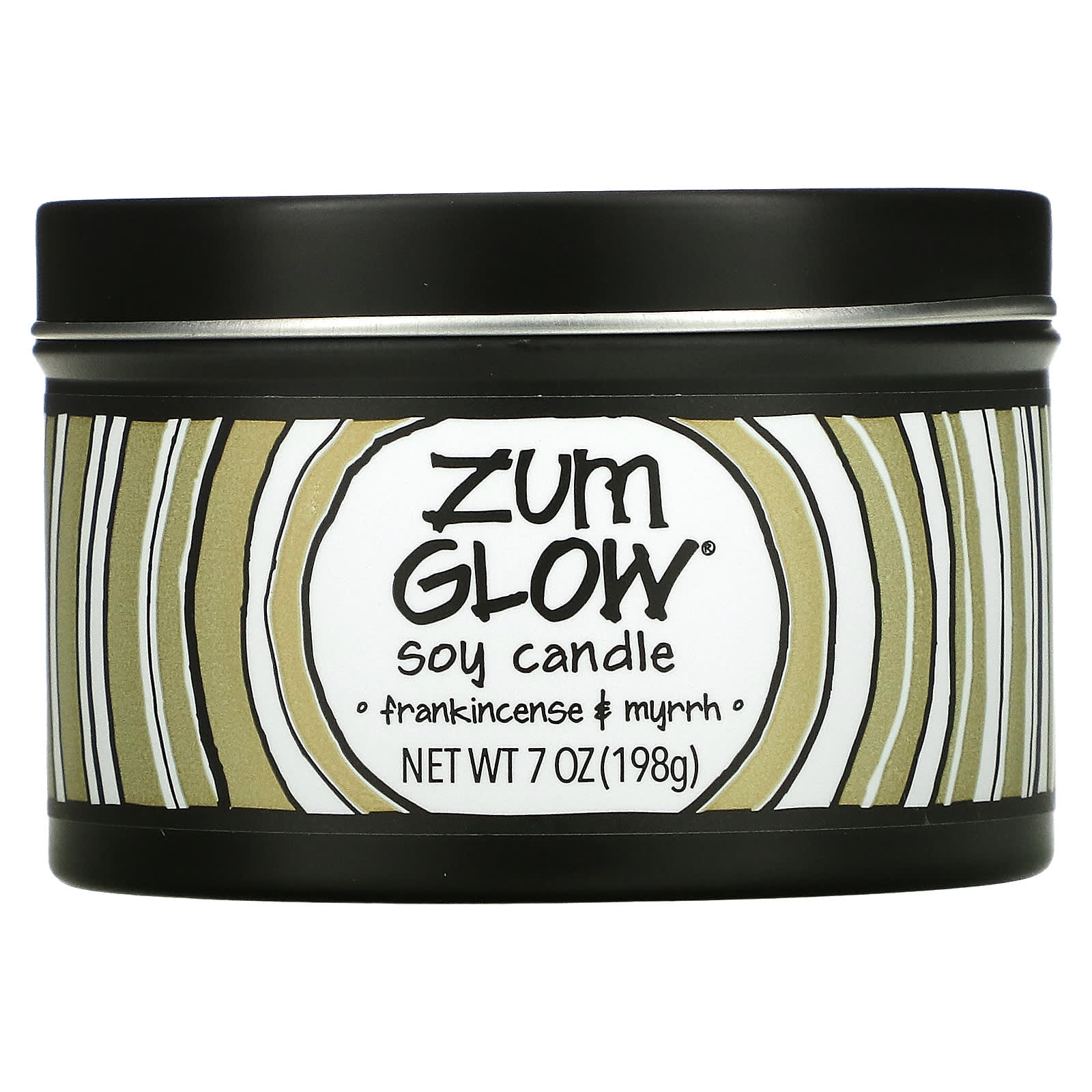 Soy Candle ZUM, incense and myrrh, 198 g