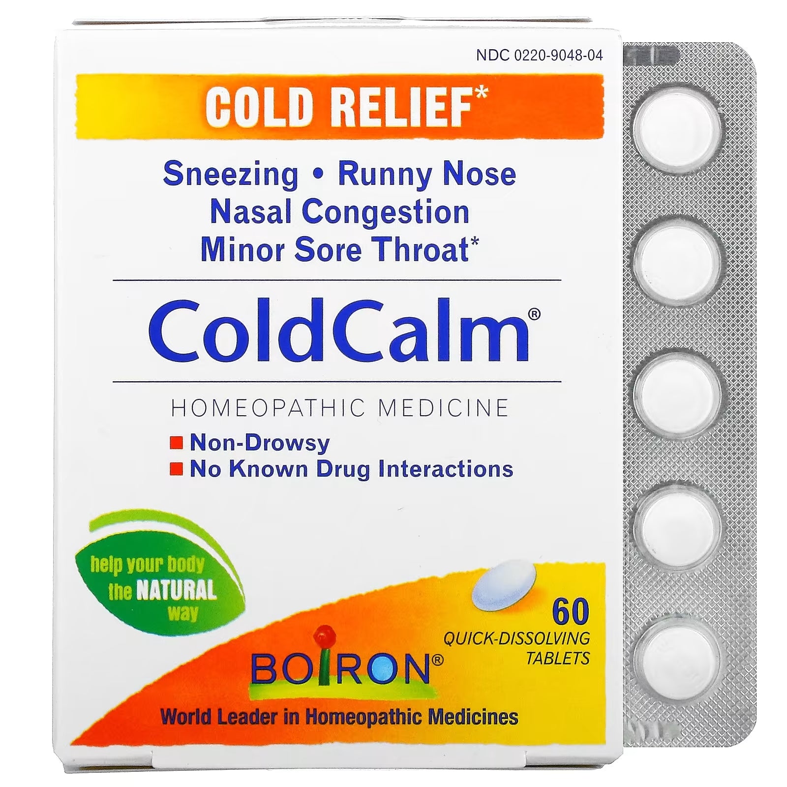 Boiron ColdCalm Cold Remedy, 60 tablets