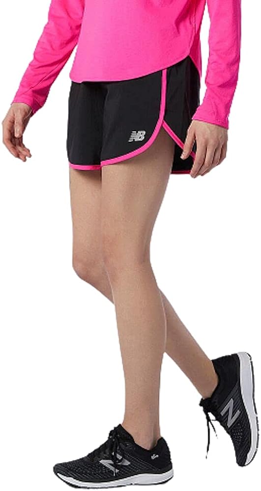 New Balance Women's Accelerate 5 Inch Short 20, Black